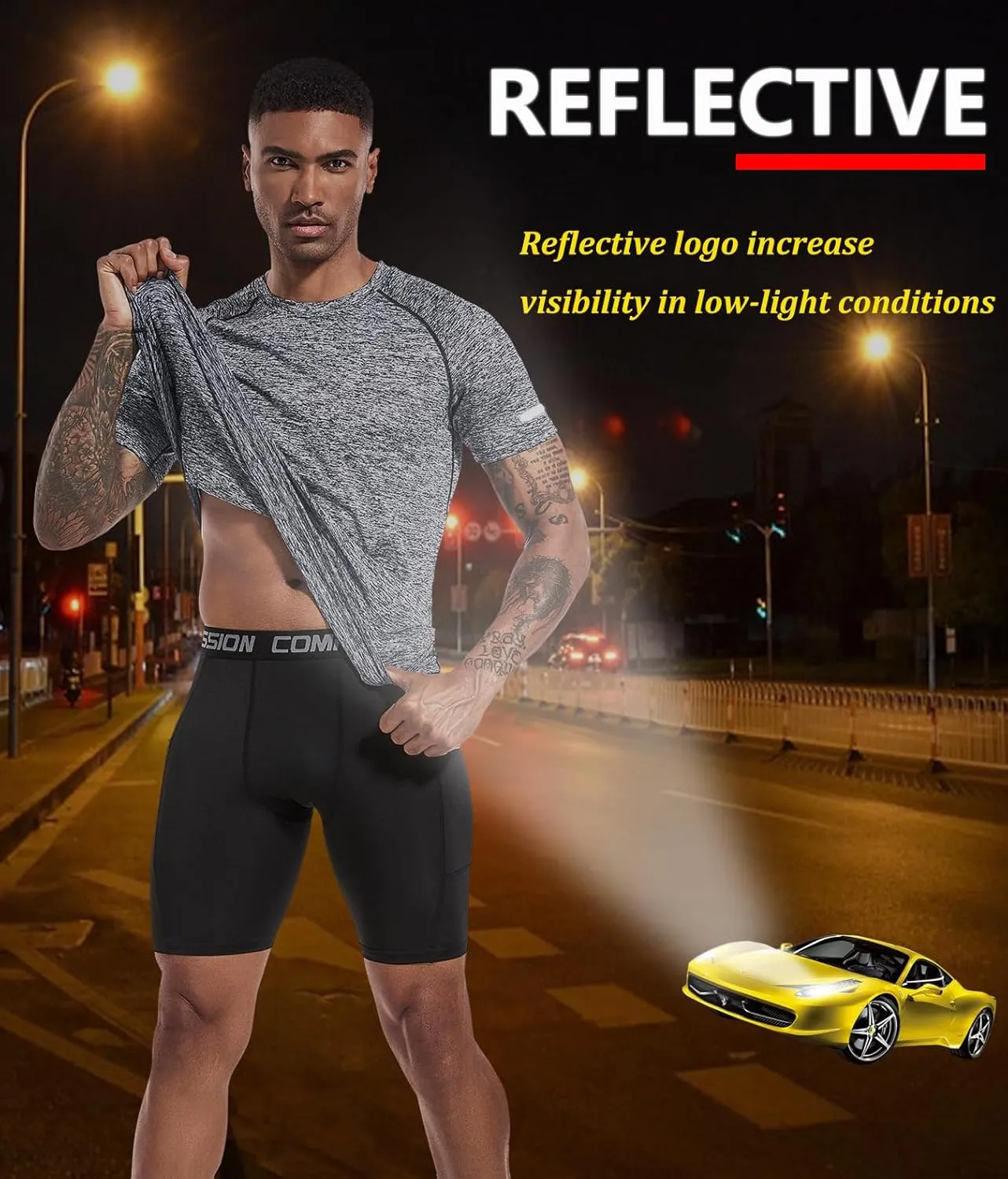 Boyzn 1 or 3 Pack Men's Workout Running Shirts, Dry Fit Moisture Wicking T-Shirts, Sports Gym Athletic Short Sleeve Shirts