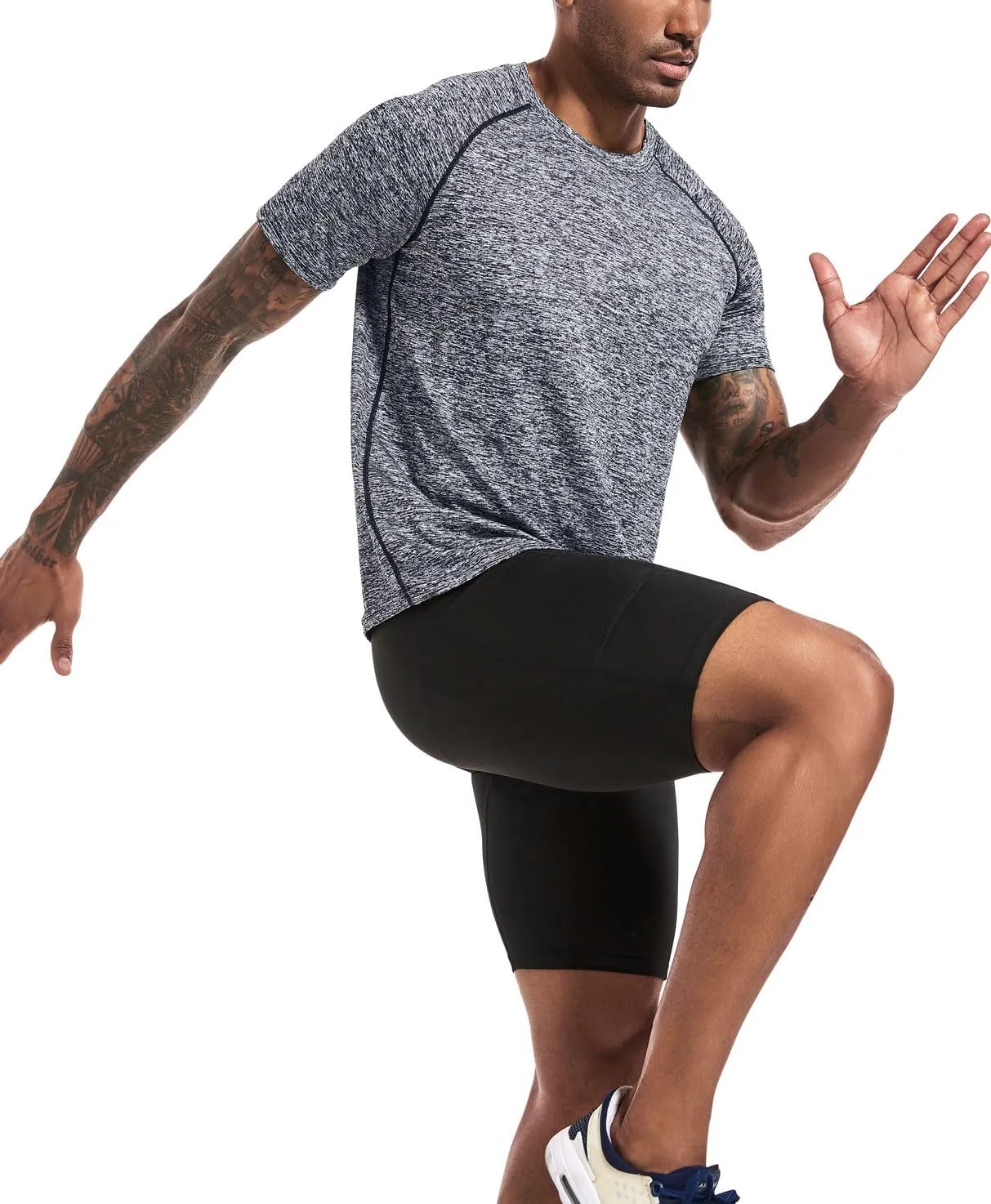 Boyzn 1 or 3 Pack Men's Workout Running Shirts, Dry Fit Moisture Wicking T-Shirts, Sports Gym Athletic Short Sleeve Shirts