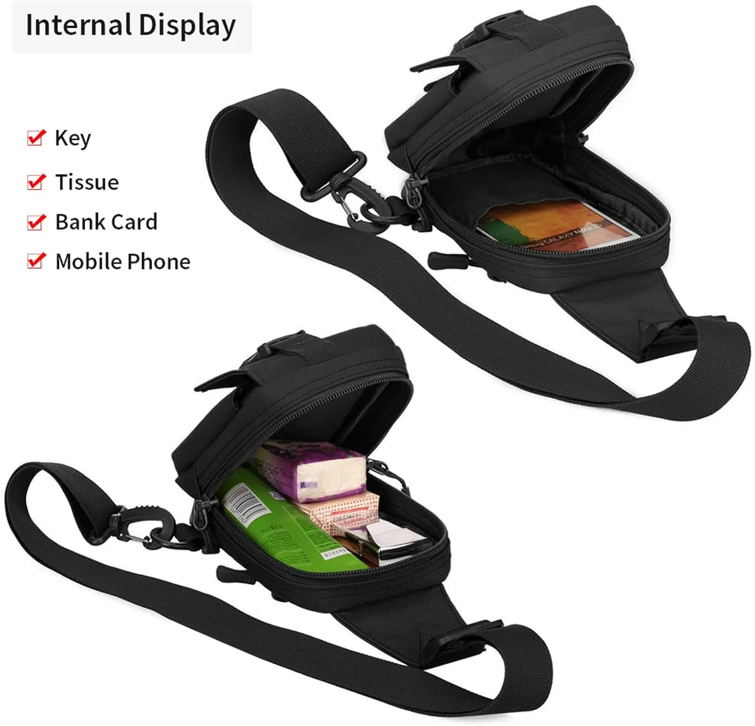 CamGo Small Tactical Chest Sling Bag Lightweight One Strap Daypack Crossbody Shoulder Backpack