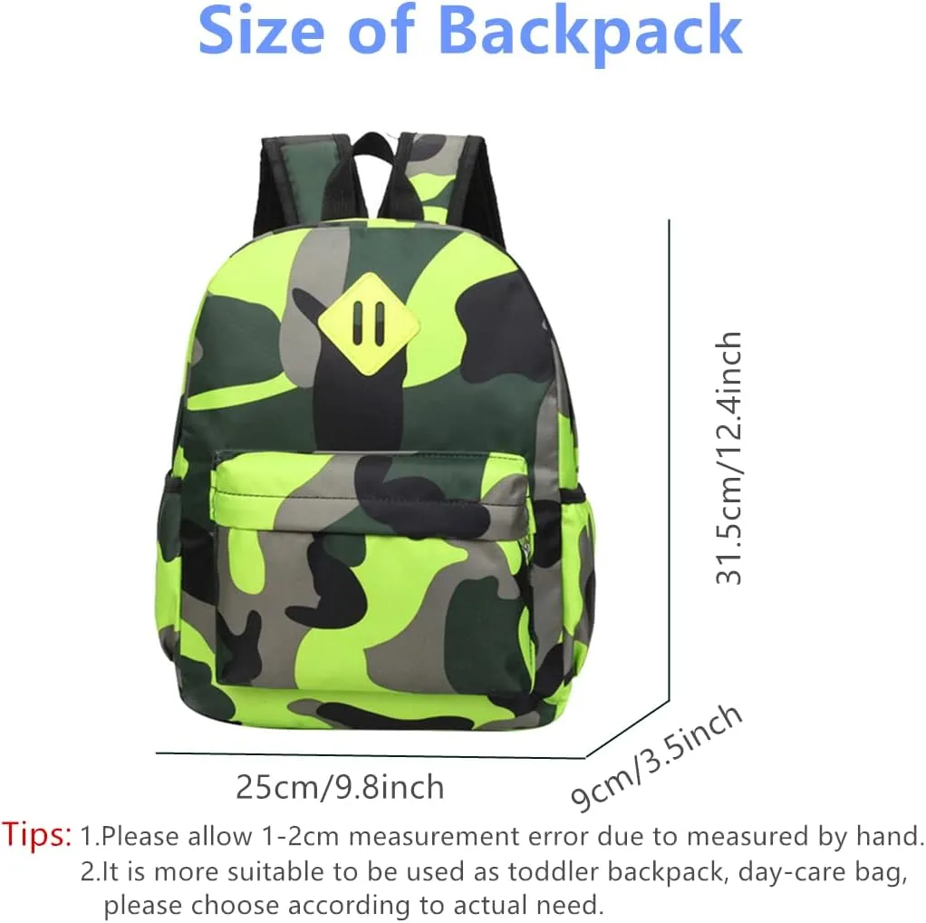 Camo Prints Preschool Kindergarten Backpack Rucksack Camouflage Toddler Kids Bookbag Daycare Bag