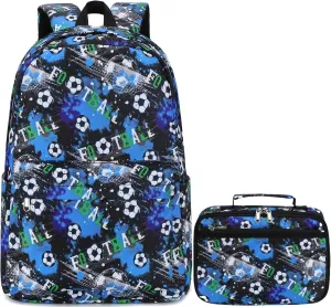 CAMTOP Backpack for Kids, Boys Girls Preschool Backpacks with Lunch Box Toddler Kindergarten School Bookbag Set