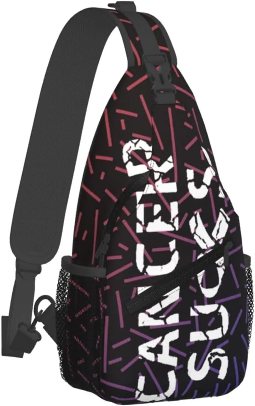 Cancer Sucks Crossbody Backpack Chest Shoulder Bag Lightweight One Strap Travel Hiking Daypack
