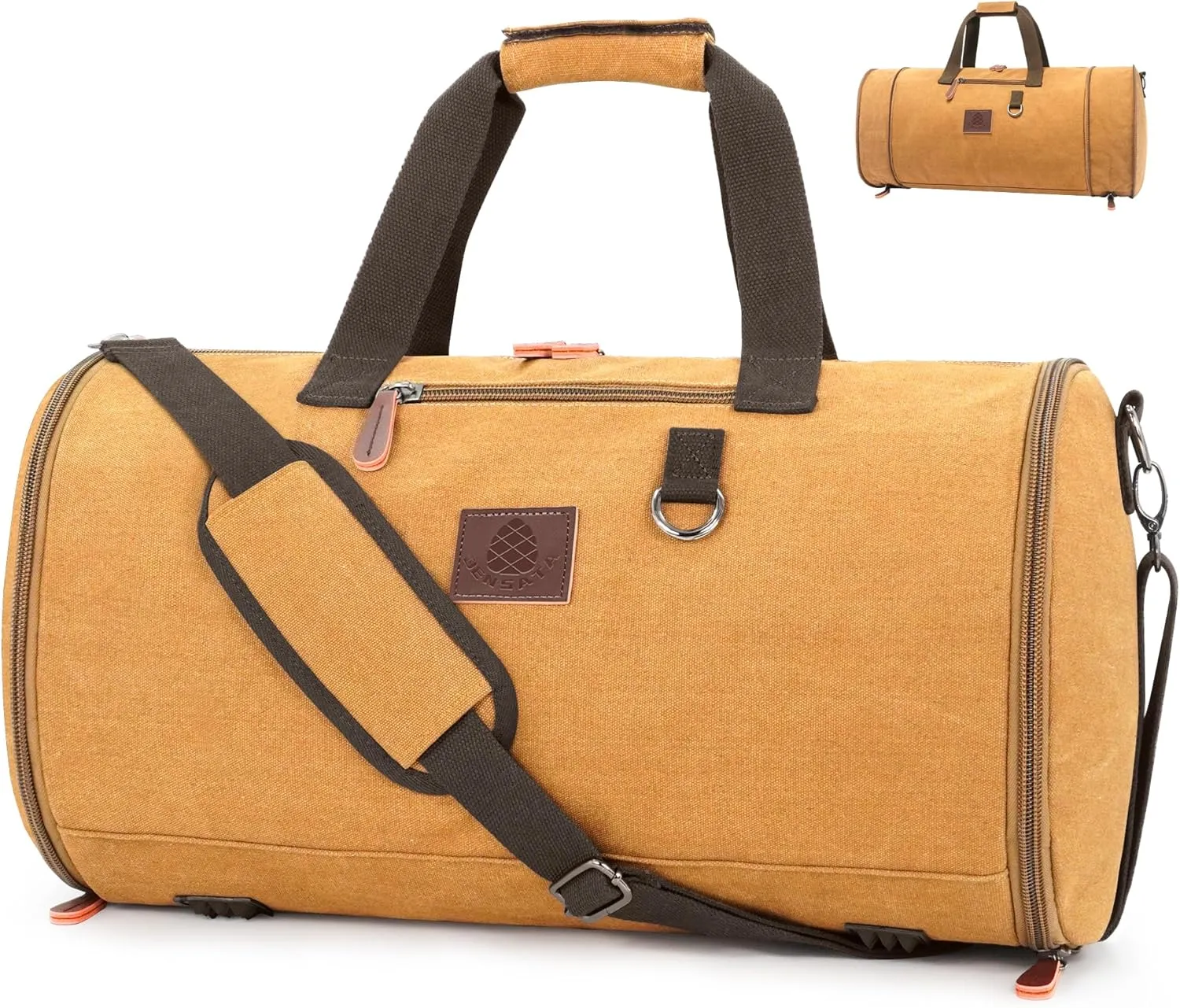 Canvas Duffle Bag for Men - 50L-70L Large Weekender Overnight Expandable Carry On Bag