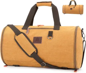 Canvas Duffle Bag for Men - 50L-70L Large Weekender Overnight Expandable Carry On Bag