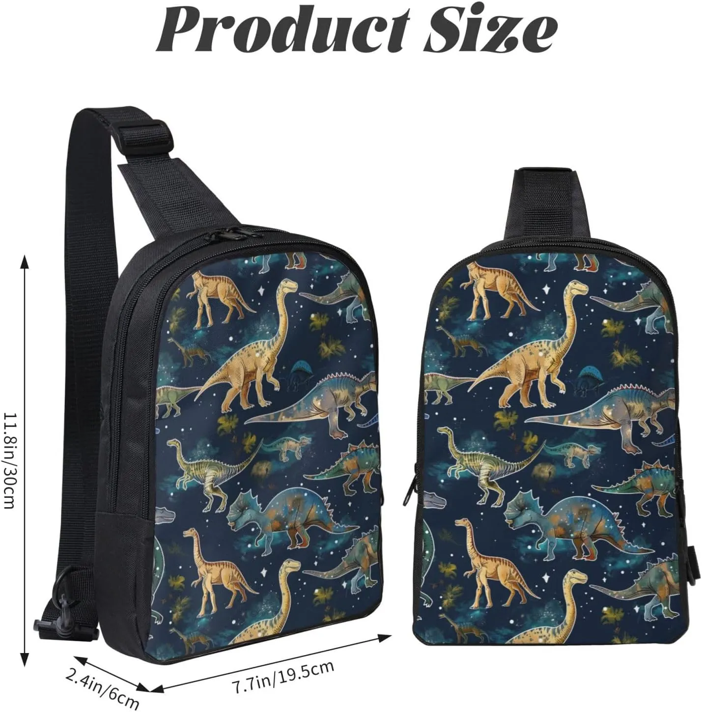 Cartoon Puppy Dog Crossbody Backpack Dachshund Sling Bag Lightweight Chest Bag Daypack Shoulder Bag For Men Women