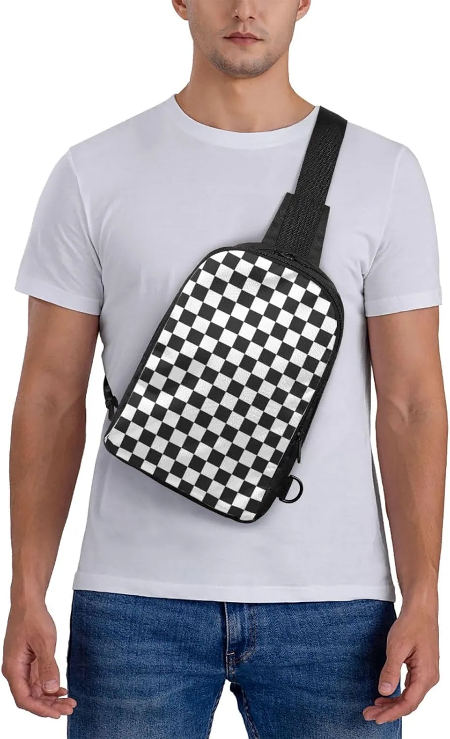 Cartoon Puppy Dog Crossbody Backpack Dachshund Sling Bag Lightweight Chest Bag Daypack Shoulder Bag For Men Women