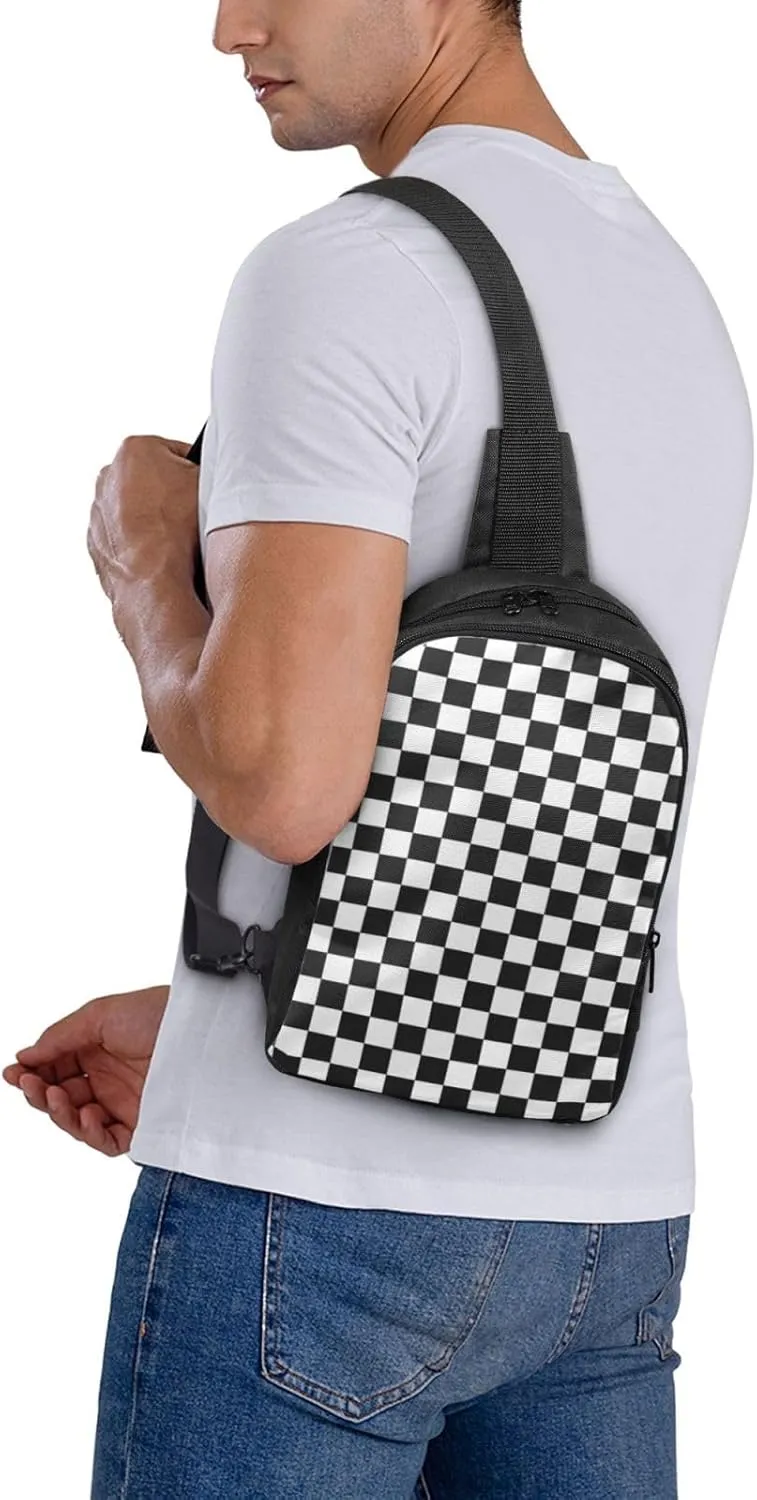 Cartoon Puppy Dog Crossbody Backpack Dachshund Sling Bag Lightweight Chest Bag Daypack Shoulder Bag For Men Women