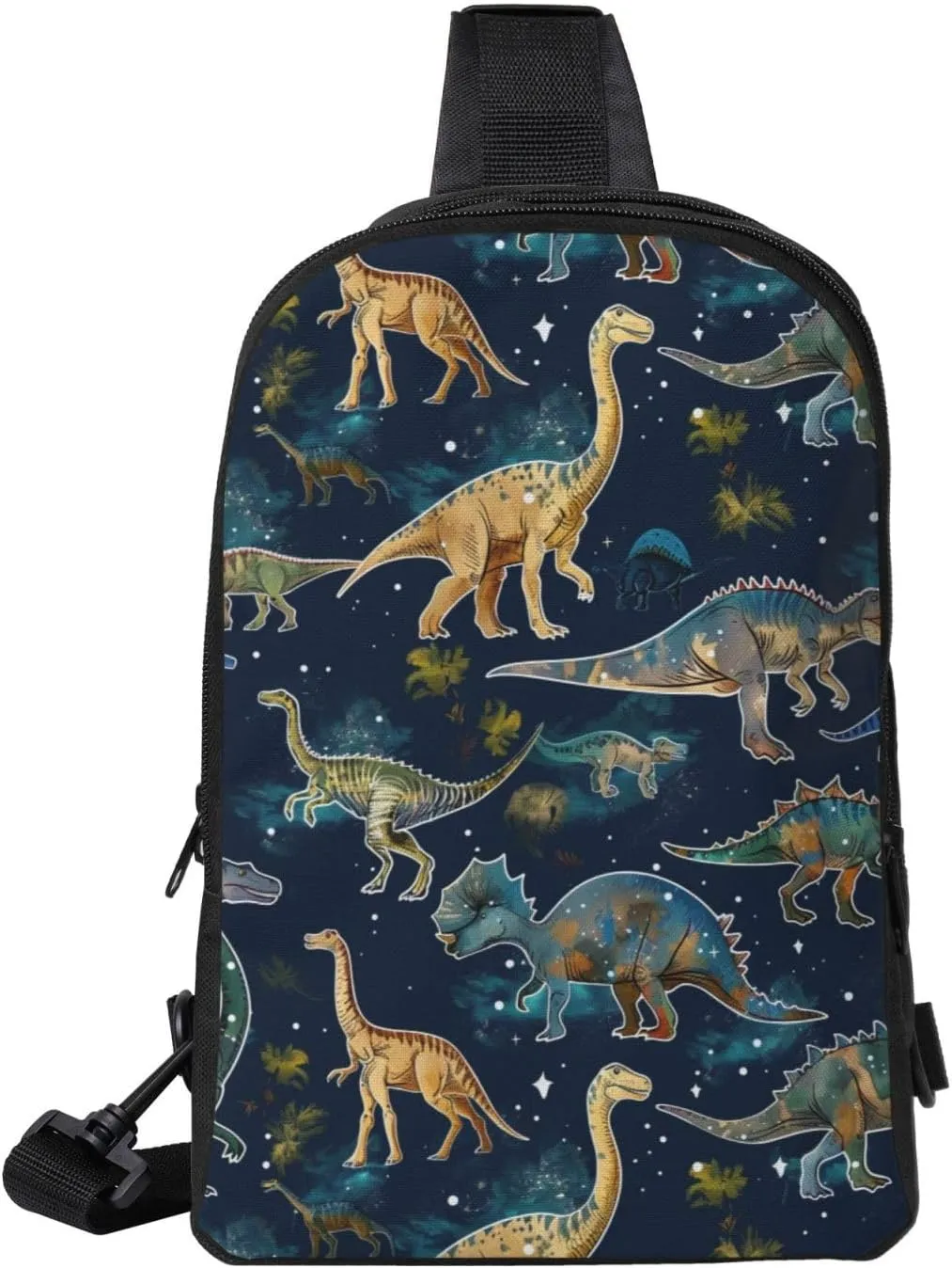 Cartoon Puppy Dog Crossbody Backpack Dachshund Sling Bag Lightweight Chest Bag Daypack Shoulder Bag For Men Women
