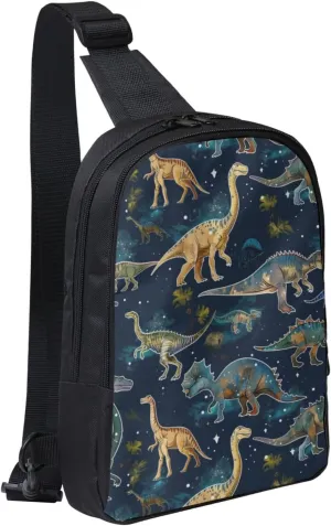 Cartoon Puppy Dog Crossbody Backpack Dachshund Sling Bag Lightweight Chest Bag Daypack Shoulder Bag For Men Women