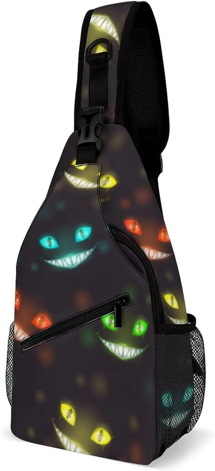 Cats Sling Backpack Man Women Crossbody Backpack Chest Bag Cycling Daypack Hiking Bag Small Cross Body Bags Outdoor Backpacks
