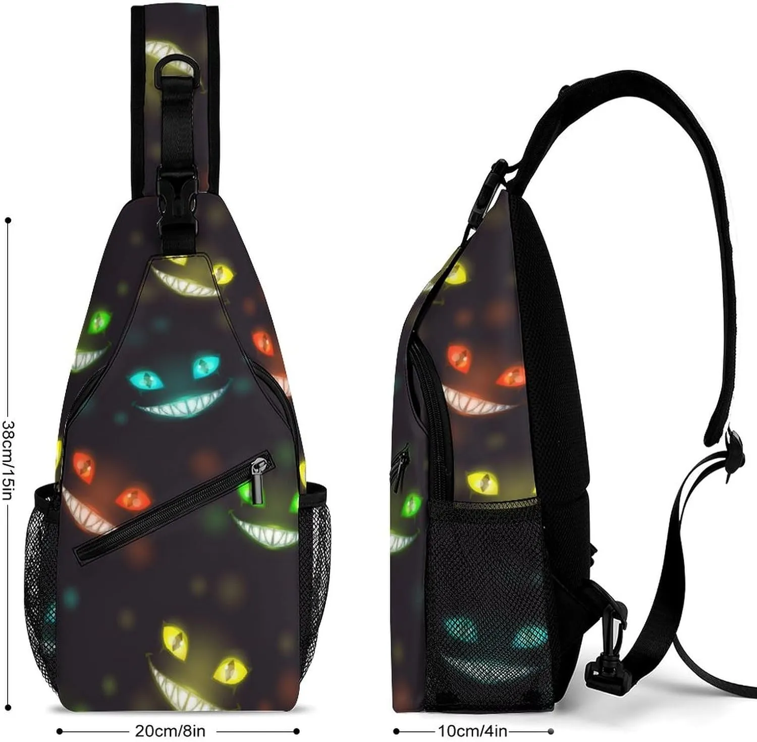 Cats Sling Backpack Man Women Crossbody Backpack Chest Bag Cycling Daypack Hiking Bag Small Cross Body Bags Outdoor Backpacks