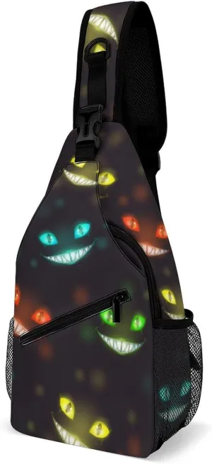 Cats Sling Backpack Man Women Crossbody Backpack Chest Bag Cycling Daypack Hiking Bag Small Cross Body Bags Outdoor Backpacks