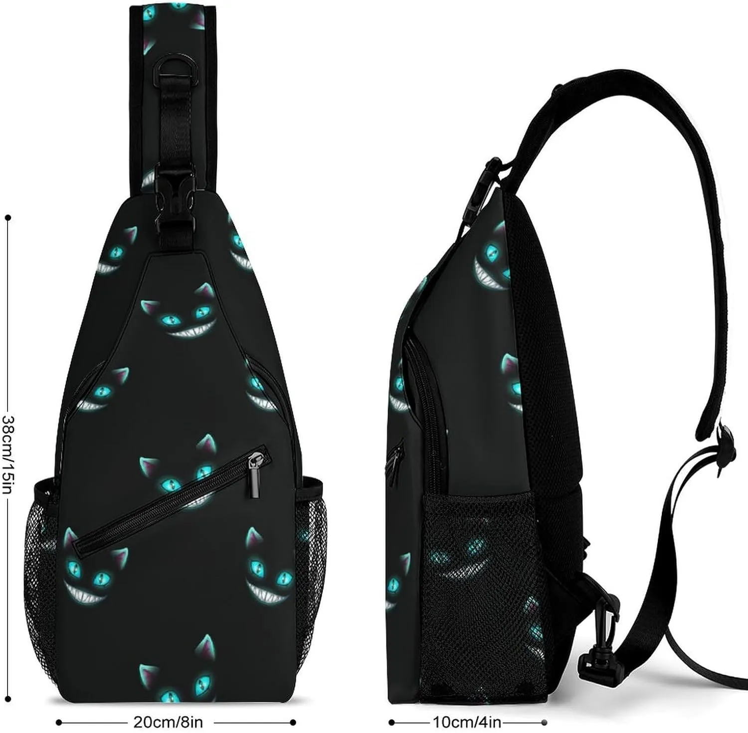 Cats Sling Backpack Men Womans Crossbody Backpack Chest Bag Running Daypack Shoulder Bag Casual Daypacks Sports Backpacks