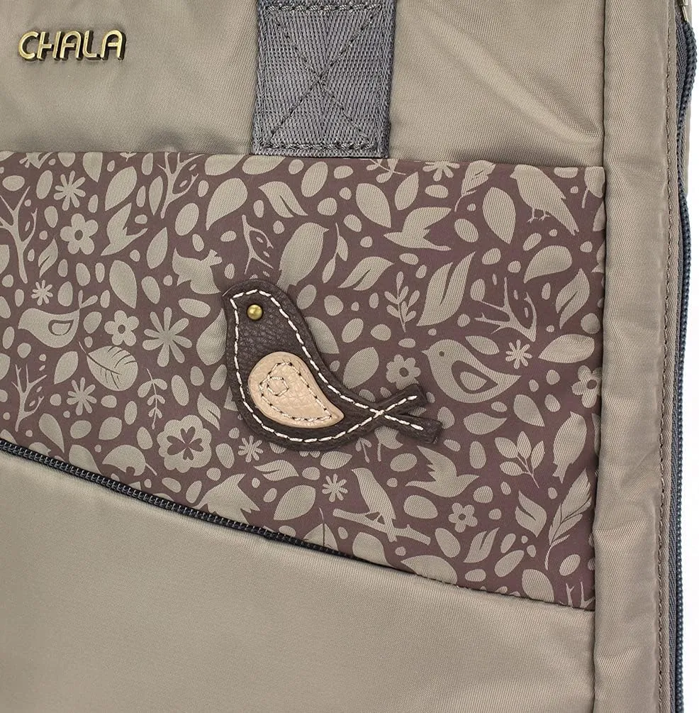 CHALA CV-Venture Zip-Around Tote - RFID Protected Expandable Shoulder Purse Tote Bag with Detachable Crossbody Strap