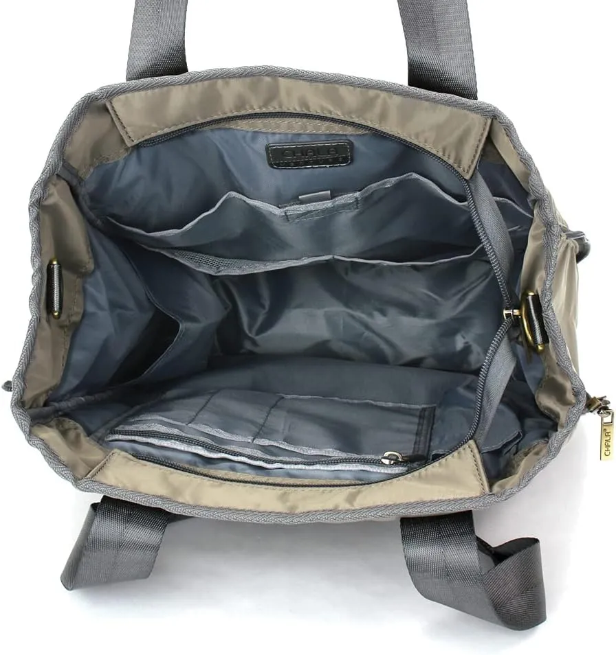 CHALA CV-Venture Zip-Around Tote - RFID Protected Expandable Shoulder Purse Tote Bag with Detachable Crossbody Strap