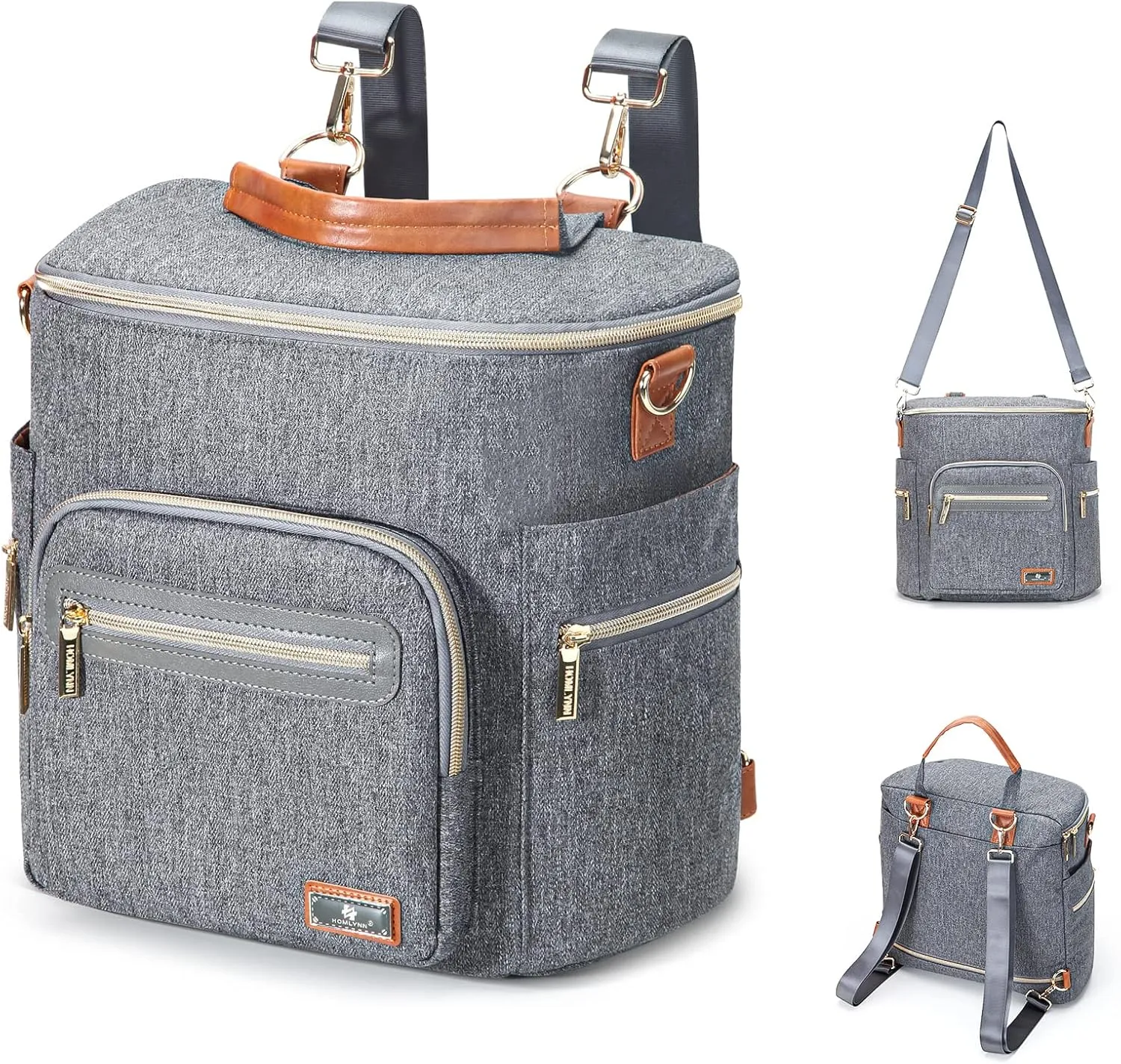 Changing Bag Backpack, Large Diaper Backpack Waterproof Multifunction Travel Back Pack Maternity Baby Changing Bags for Moms Dad Gift