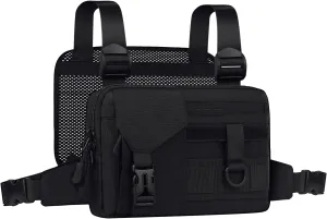 Chest Bag for Men Lightweight Running Chest Pack for Men, Compact Sport Vest Water Resistant, Tool Bag for Workouts, Running, Travel,Cycling,Fishing,Hiking