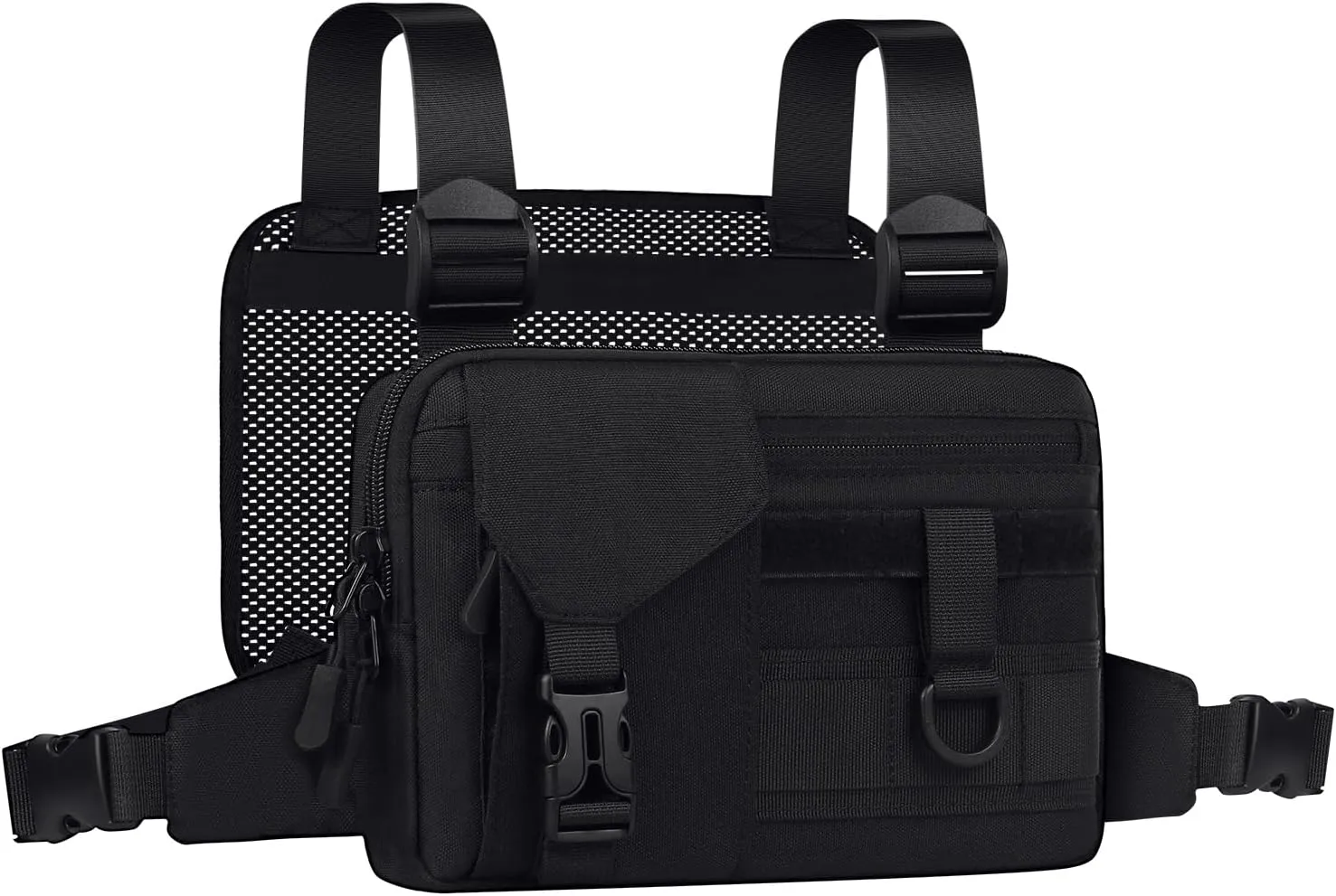 Chest Bag for Men Lightweight Running Chest Pack for Men, Compact Sport Vest Water Resistant, Tool Bag for Workouts, Running, Travel,Cycling,Fishing,Hiking