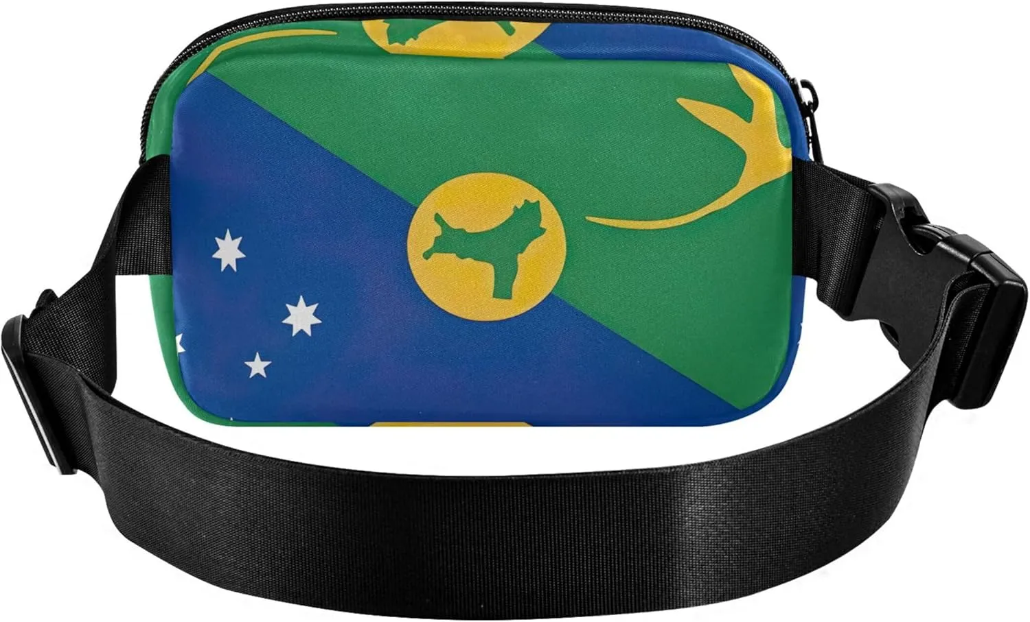 Christmas Island Flag Women Fanny Packs Waterproof Large Hip Belt Bag Cute Waist Pack for Women
