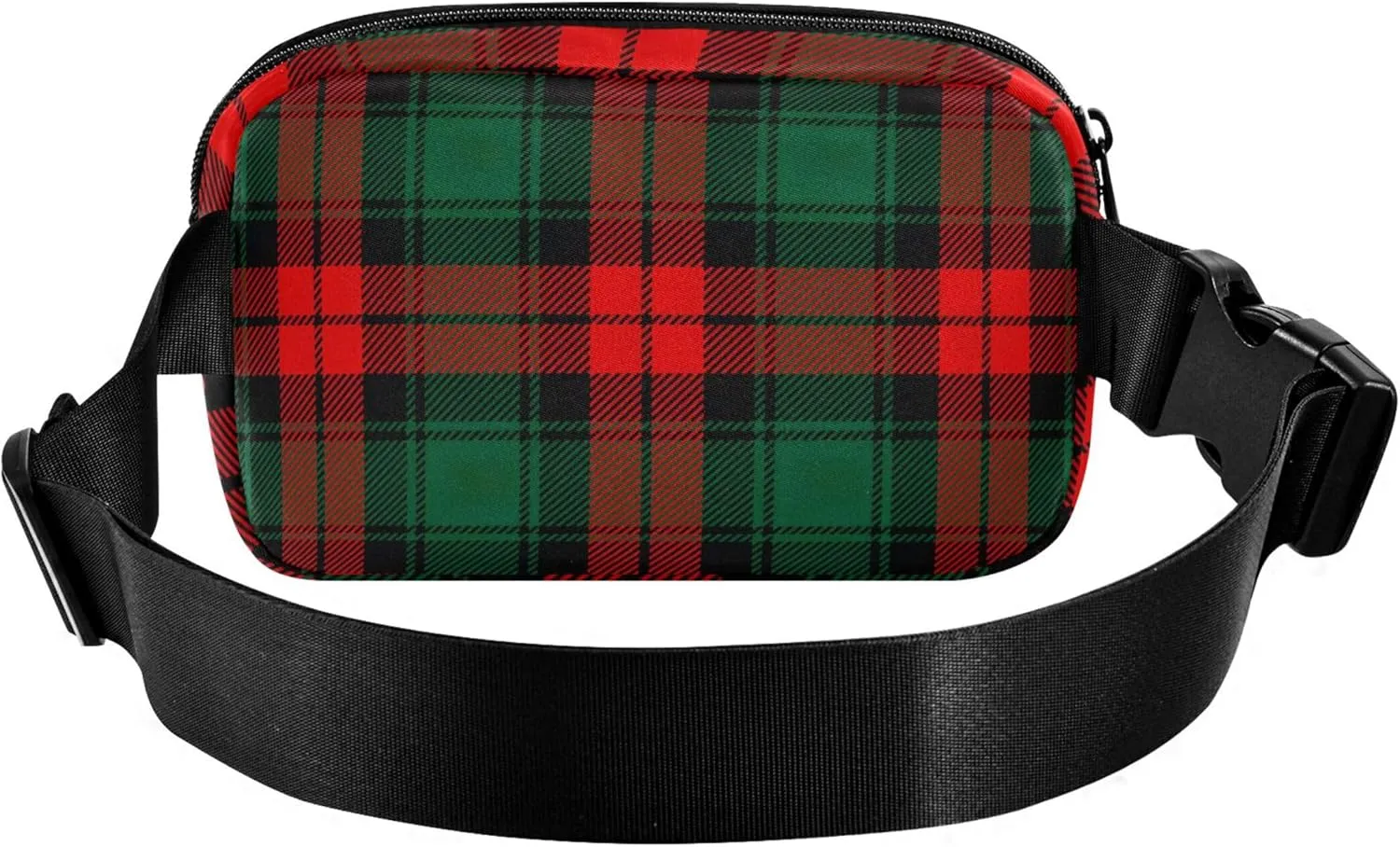 Classic Scottish Red Plaid Fanny Packs Women Hip Bag Belt Pouch Waterproof Funny Cross Body Waist Pack