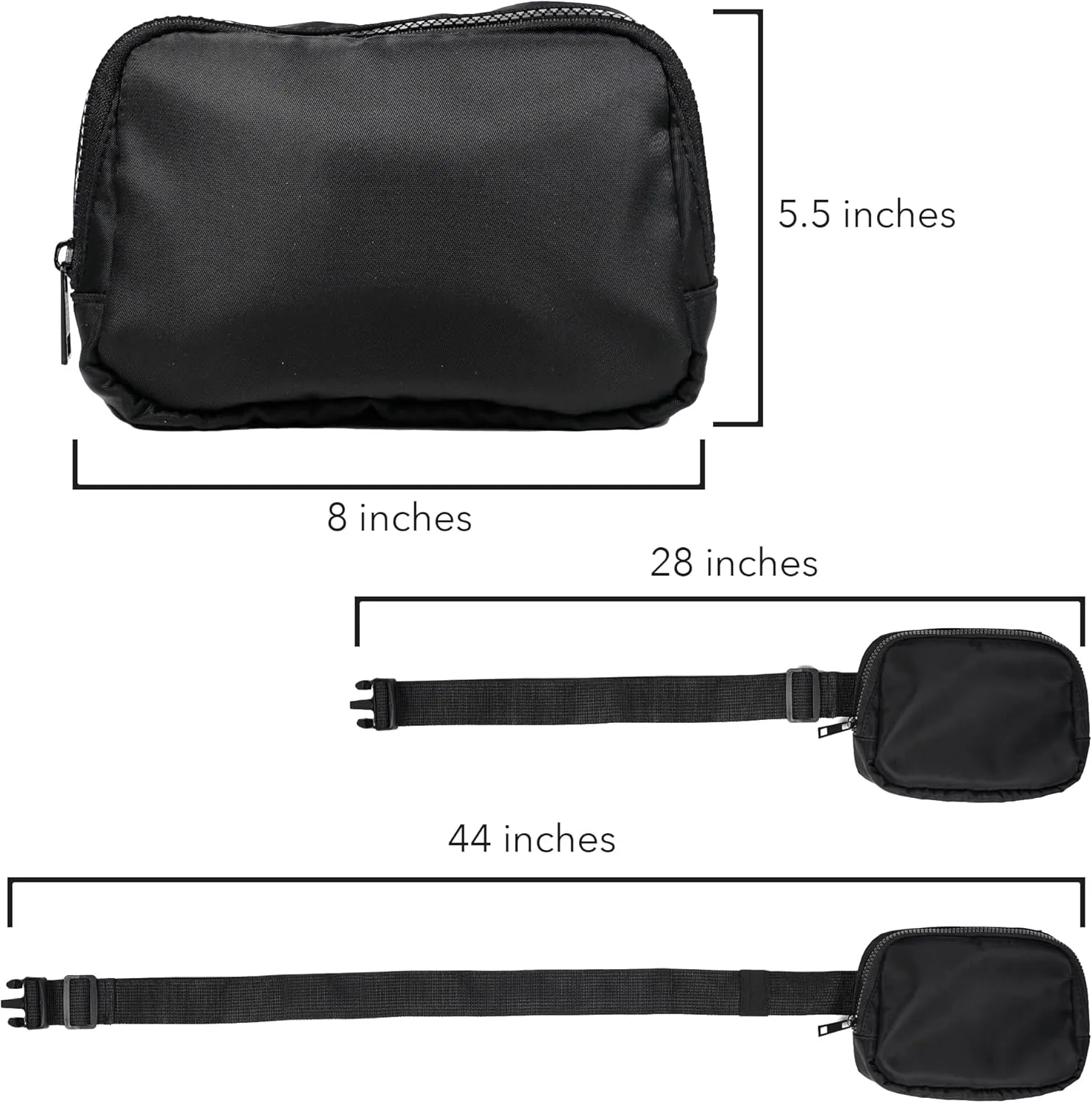 Clemson University Tigers Established Date Belt Bag, Crossbody Fanny Pack for Women and Men, Adjustable