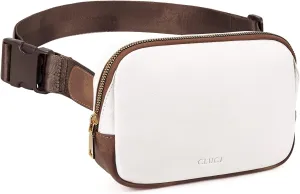 CLUCI Belt Bag for Women, Mini Everywhere Crossbody Waist Bag Adjustable Strap, Vegan Leather Women's Fanny Pack