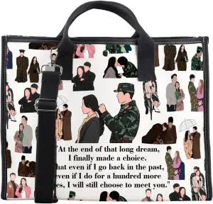 CMNIM Crash Land On You Merch I Will Still Choose To Meet You K-Drama Tote Bag K-Drama Lover Gifts for Kdrama Fans Merch