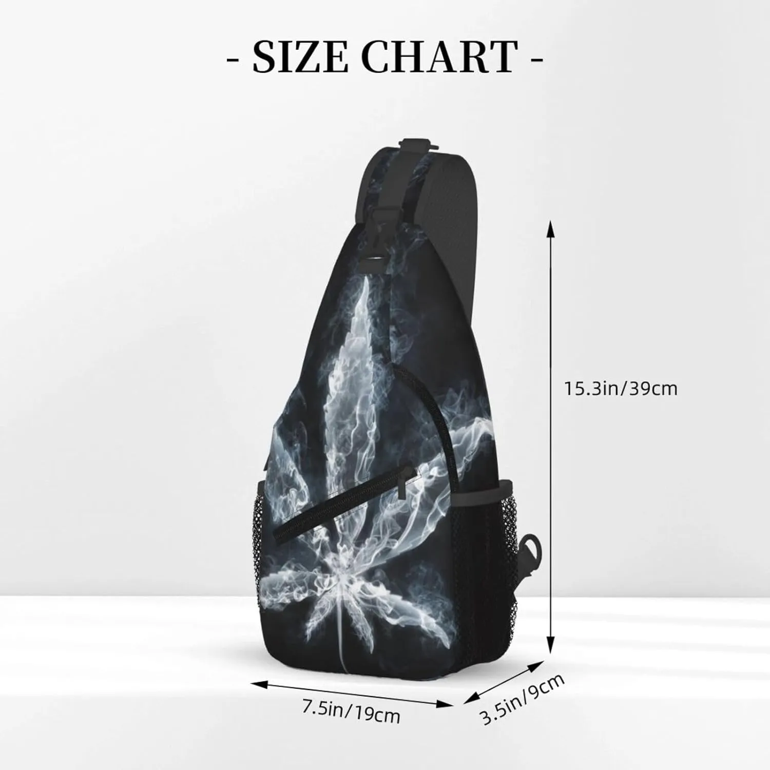 Colorful Cannabis Leaf Small Crossbody Backpack Sling Bag For Men Women Mini One Shoulder Chest Bags Gym Sport Travel Hiking Daypack