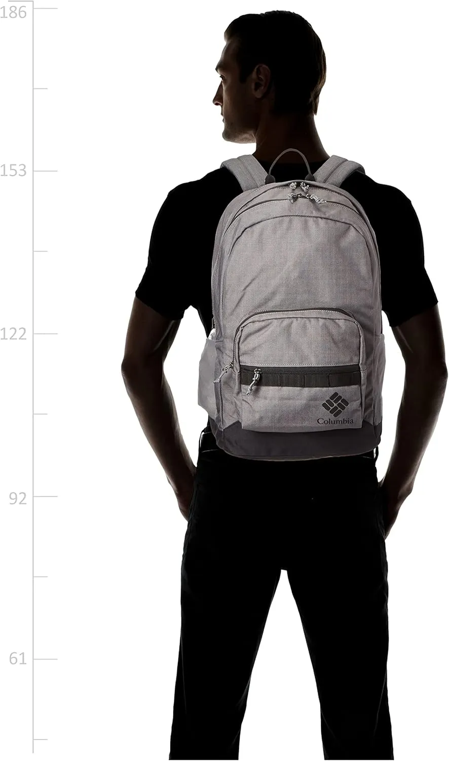 Columbia Unisex Zigzag 30l Backpack, City Grey Heather/Black, One Size