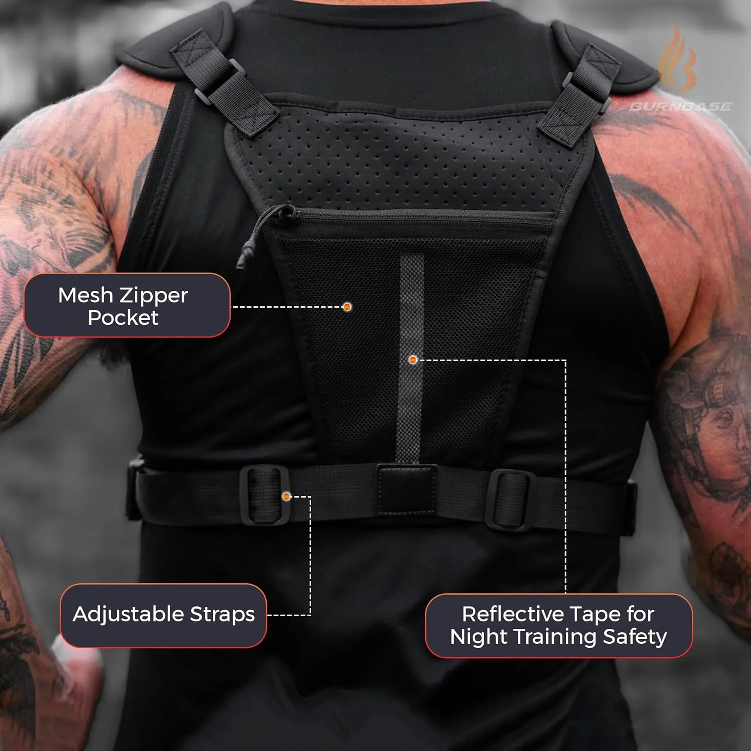 Concealed Carry Chest Pack Running Chest Bag for Men or Women Chest Vest Holster EDC Travel Chest Pack for Running, Hiking, Workouts BLACK