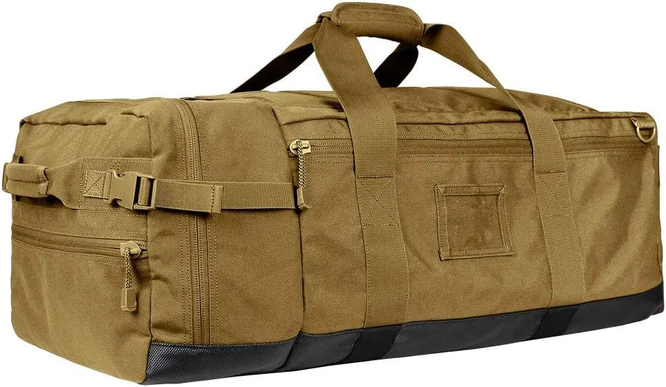 Condor Colossus Duffel Bag - 3 in 1 Rugged Tactical Gear Bag - Backpack/Duffle/Shoulder - Lightweight Multicompartment with 52L Storage (Military, Outdoors, First Responders)