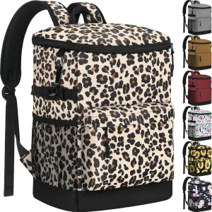 Cooler Backpack 33 Cans Backpack Coolers Insulated Leak Proof Soft Beach Cooler Bag for Men Women Ice Chest Backpack Camping Hiking Picnic Travel Cooler Lunch Backpack