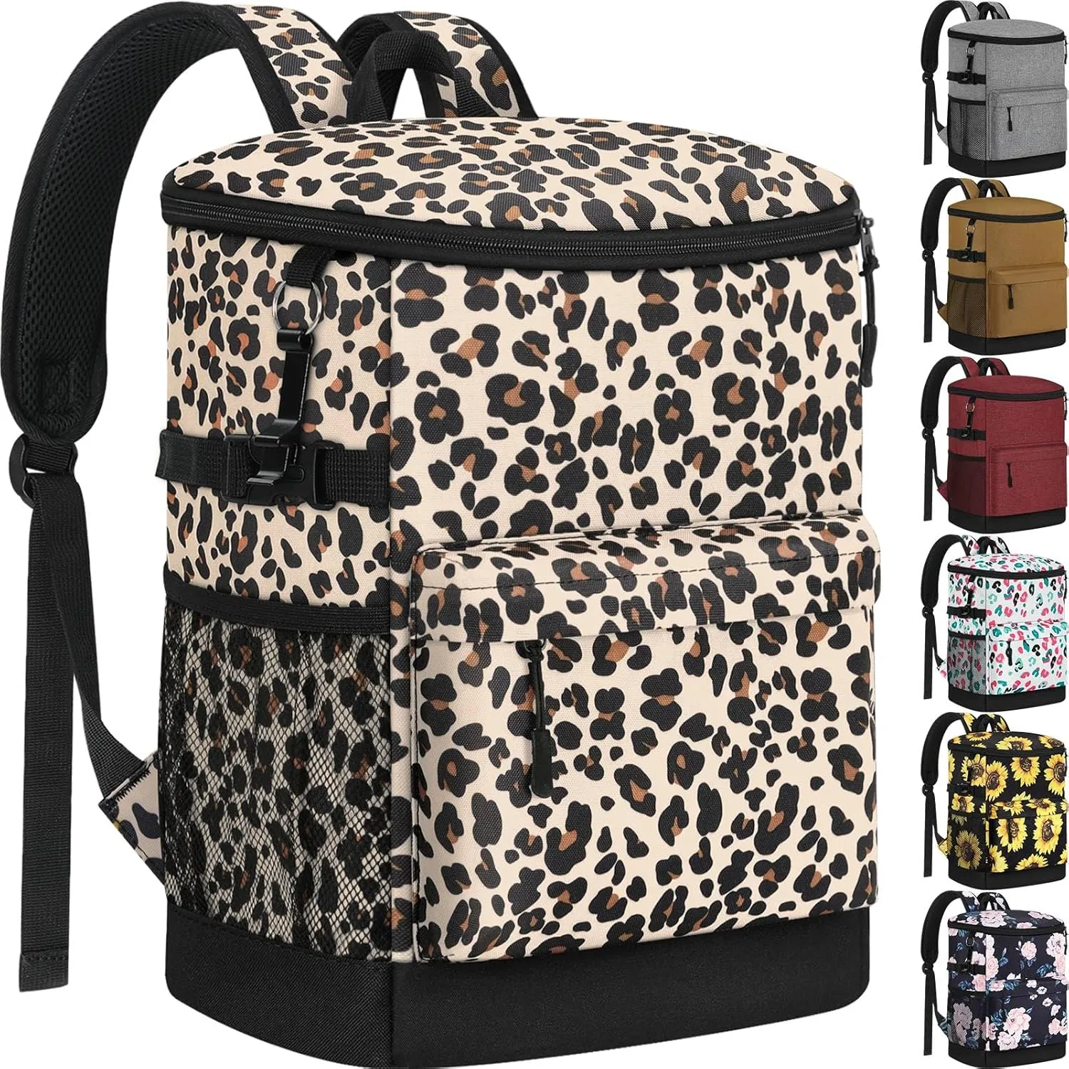 Cooler Backpack 33 Cans Backpack Coolers Insulated Leak Proof Soft Beach Cooler Bag for Men Women Ice Chest Backpack Camping Hiking Picnic Travel Cooler Lunch Backpack