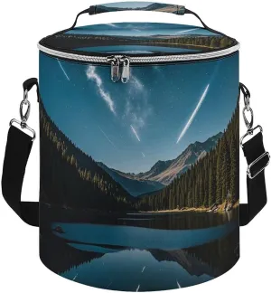 Cooler Backpack for Men Women Insulated Leakproof Waterproof Cooler Backpack Meteors in The Night Sky Cooler Bag Large Capacity Lightweight Backpack Cooler for Travel Camping Beach Ice Chest