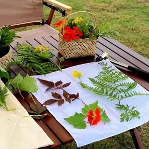 CopesFuda Eco Printing & Flower Pounding Kit - Natural and Creative DIY Handbag,Clothes,Decorations,Handicraft Artworks,Household Textiles & Fabric Art and Craft Kit.Fun Parent-Child Games