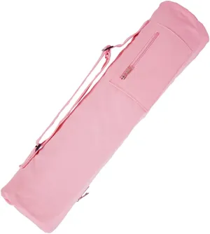 Cotton yoga mat bag with Pockets and Adjustable Strap - Full Zip Cargo Yoga Mat Carrier Bag - Bag for 1/4" 1/3" Thick Yoga Mat