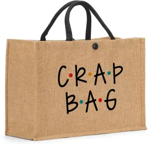 Crap Bag Granny Gigi Abuela Mimi Nana Grandma Aunt Memaw Mama Mom Gifts Burlap Tote Bag for Women Female Her
