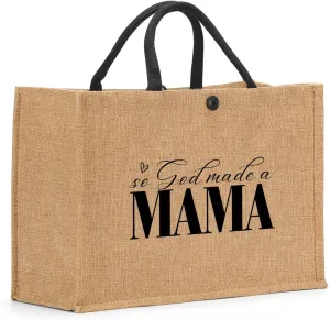 Crap Bag Granny Gigi Abuela Mimi Nana Grandma Aunt Memaw Mama Mom Gifts Burlap Tote Bag for Women Female Her