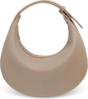 Crescent Shoulder Bag for Women Trendy Crossbody Hobo Purse Vegan Leather Clutch Handbag Adjustable Strap for Work