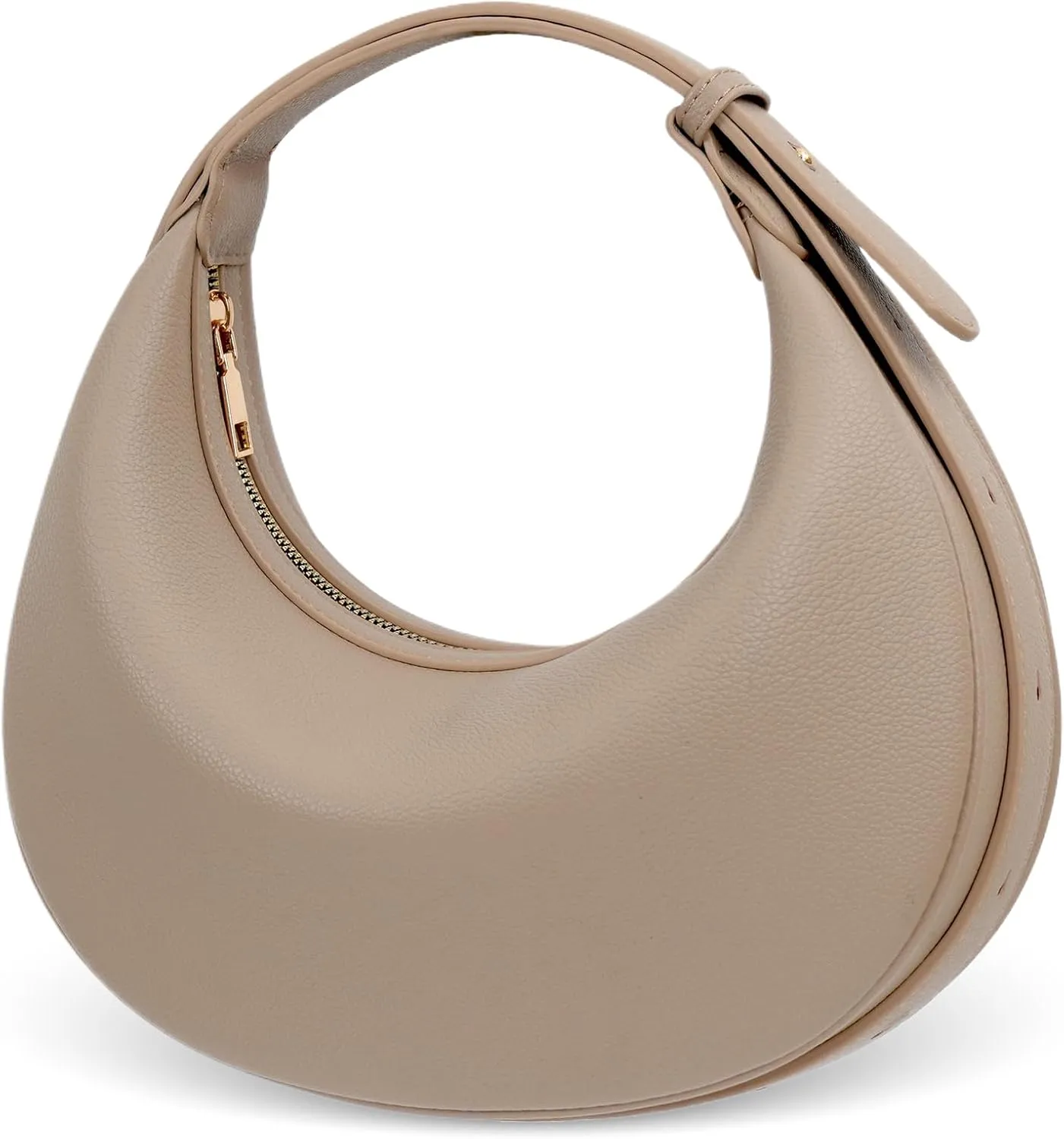 Crescent Shoulder Bag for Women Trendy Crossbody Hobo Purse Vegan Leather Clutch Handbag Adjustable Strap for Work