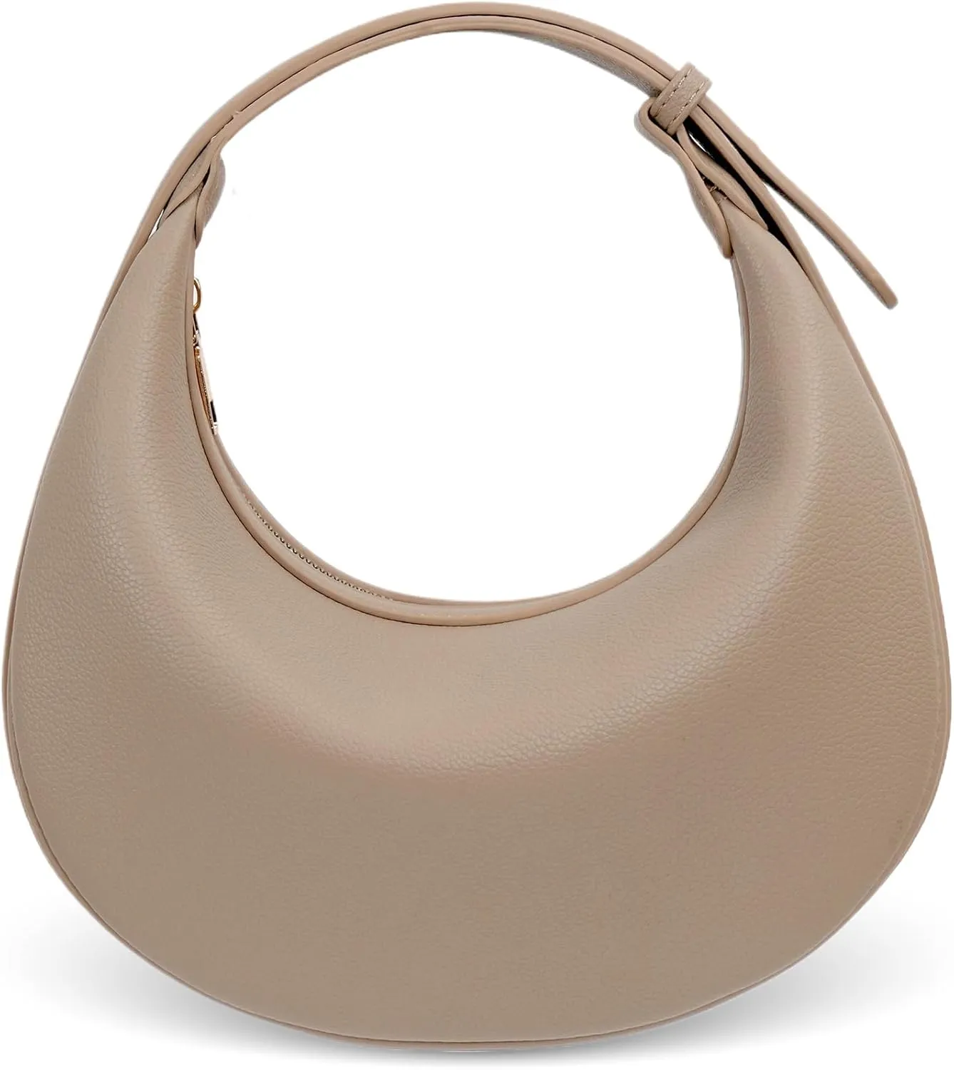 Crescent Shoulder Bag for Women Trendy Crossbody Hobo Purse Vegan Leather Clutch Handbag Adjustable Strap for Work