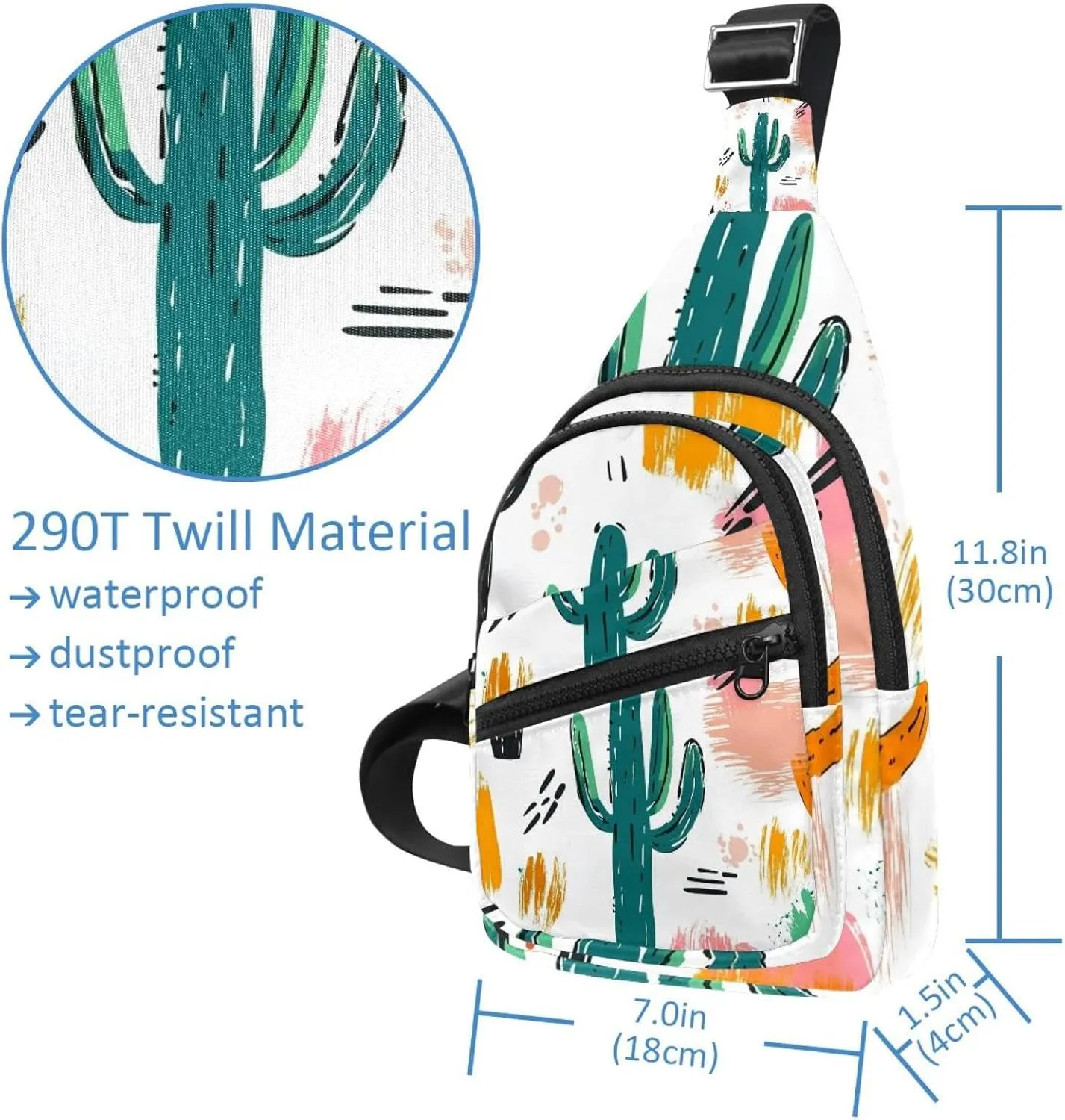 Crossbody Bags for Women Cross Body Bag for Woman Sling Bag Crossbody Bag Abstract Cactus (18) Sling Backpack Travel