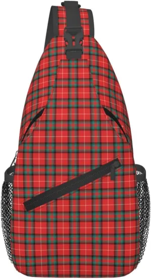 Crossbody Sling Backpack Clan Stuart of Bute Tartan Shoulder Chest Bag Daypack for Traveling Sport