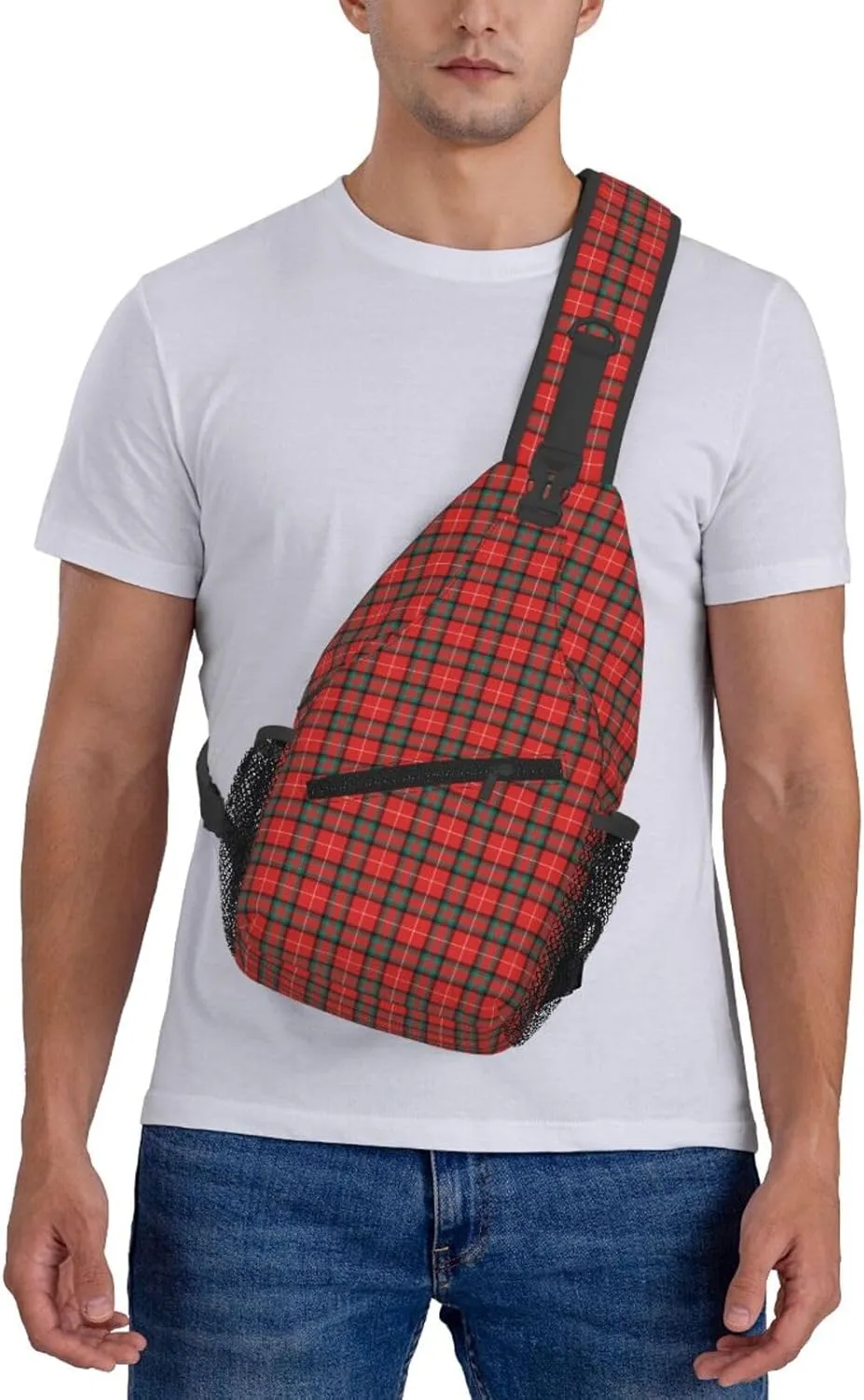 Crossbody Sling Backpack Clan Stuart of Bute Tartan Shoulder Chest Bag Daypack for Traveling Sport