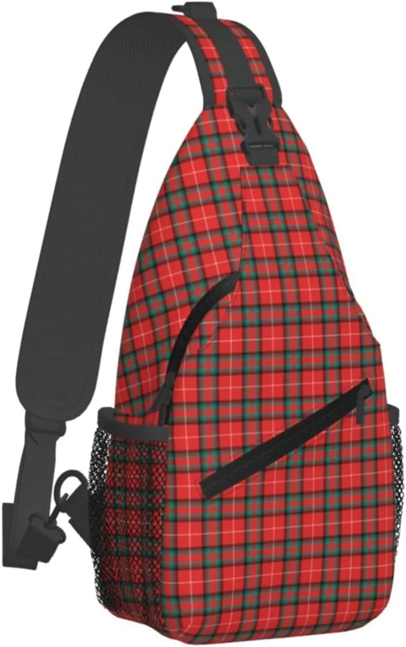 Crossbody Sling Backpack Clan Stuart of Bute Tartan Shoulder Chest Bag Daypack for Traveling Sport