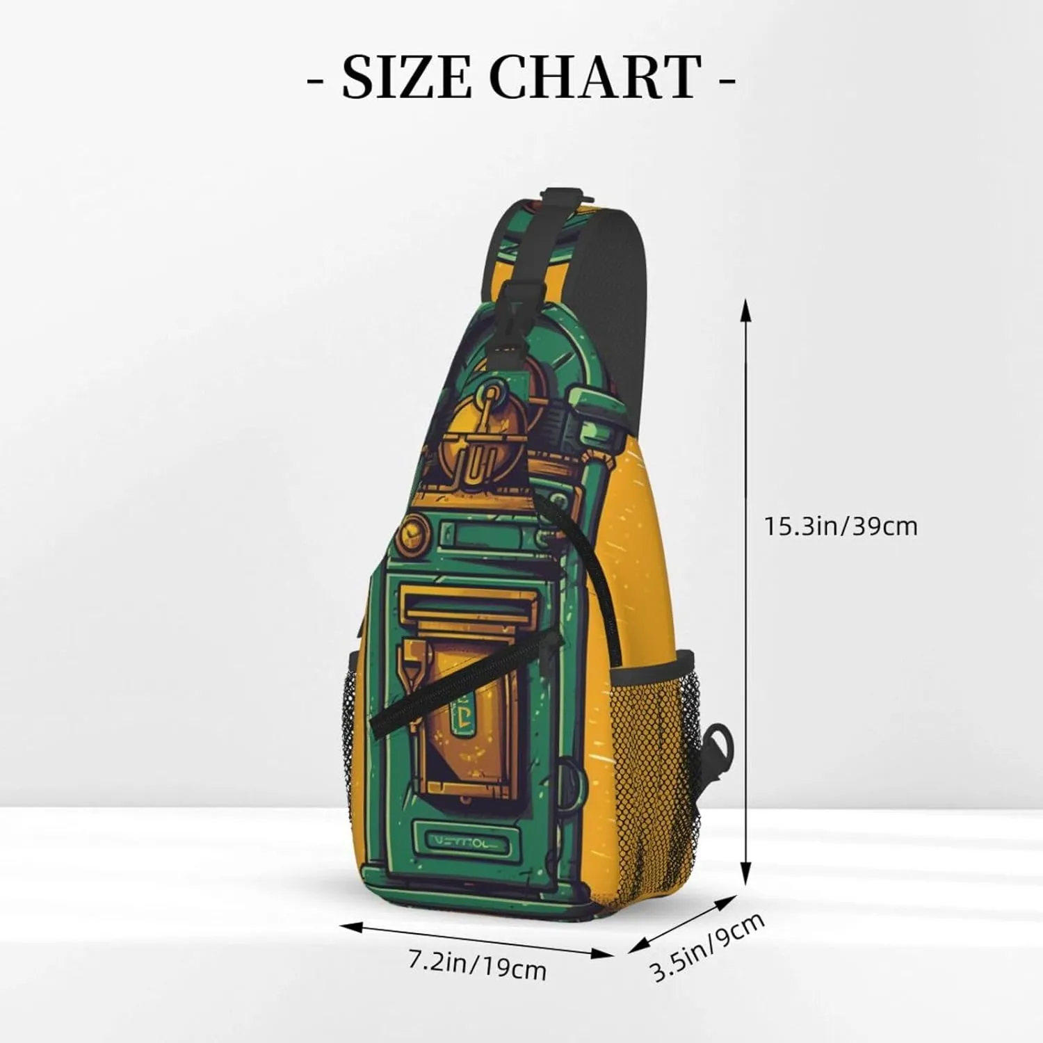 Crossbody Sling Backpack Sling Bag For Men Women Cross Chest Bag Shoulder Bag Card Communication Box Travel Hiking Daypack