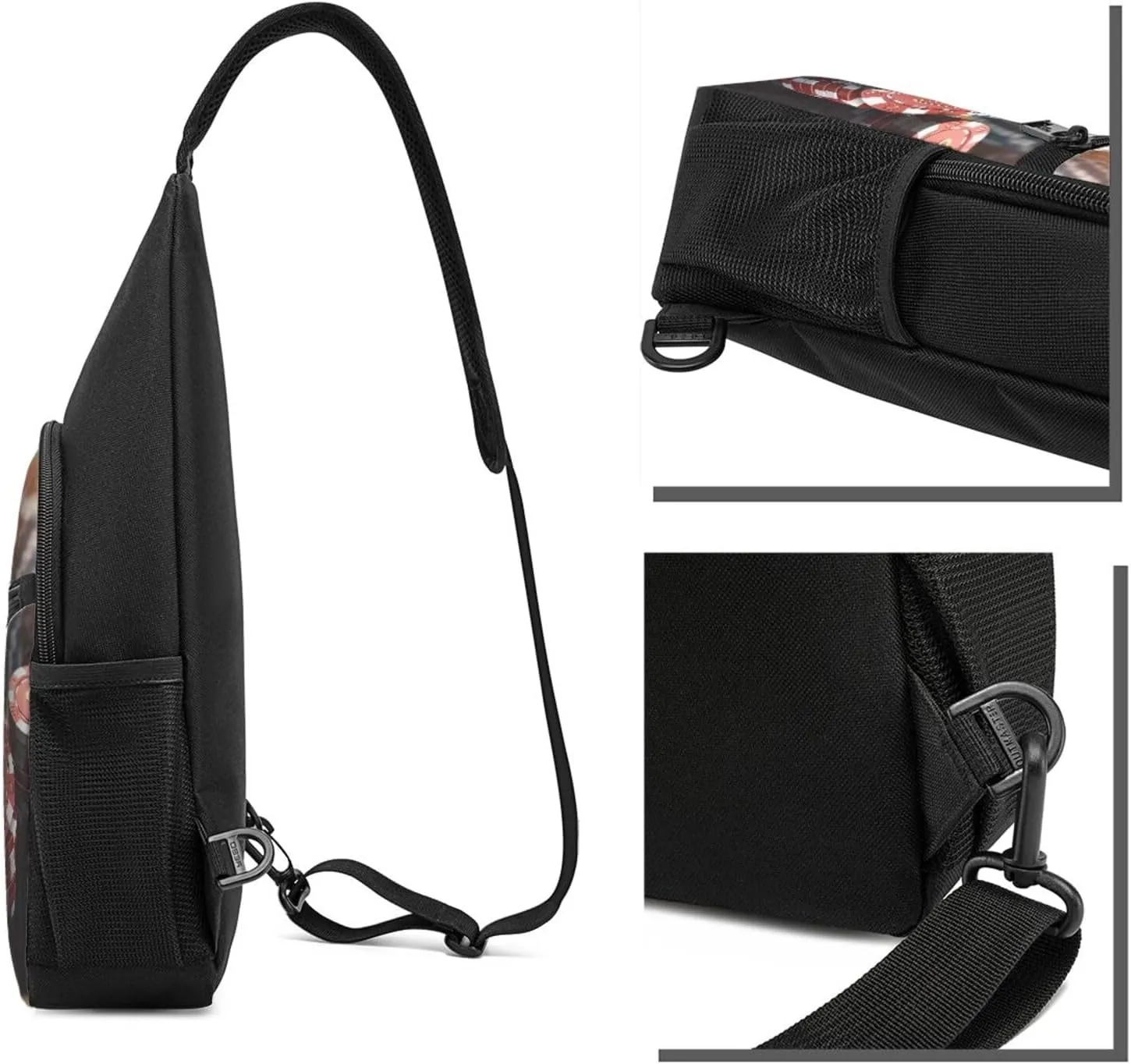 Crossbody Sling Backpack Sling Bag for Men Women Cross Chest Bag Shoulder Bag Casino Chips Travel Hiking Daypack