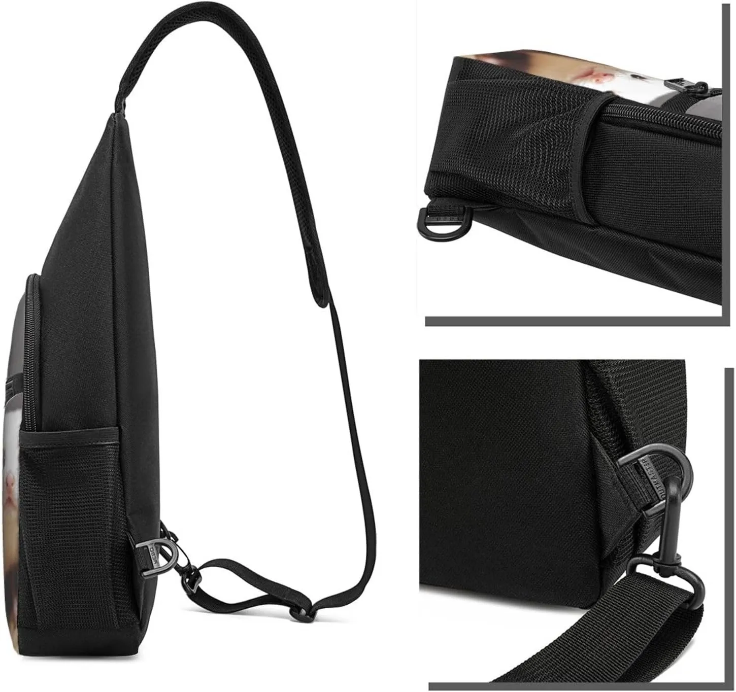 Crossbody Sling Backpack Sling Bag for Men Women Cross Chest Bag Shoulder Bag Ferrets Travel Hiking Daypack
