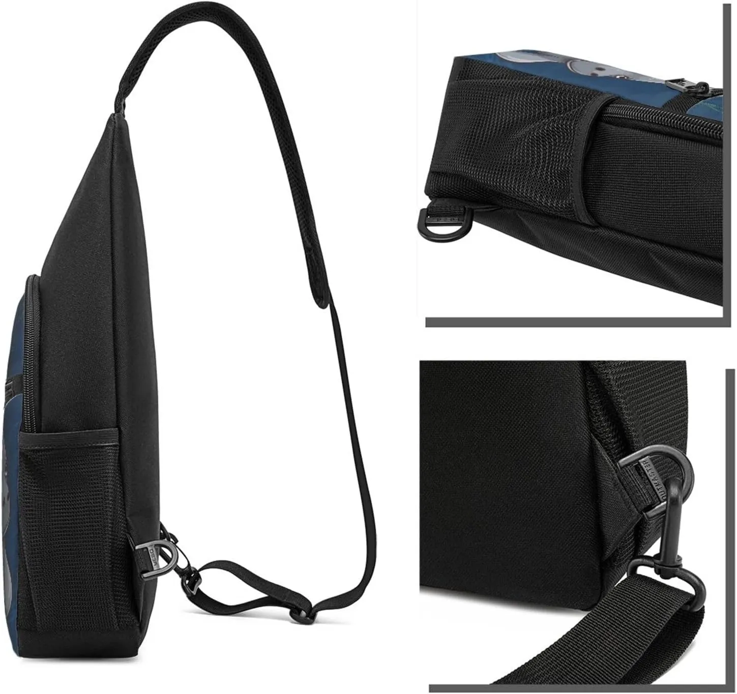 Crossbody Sling Backpack Sling Bag for Men Women Cross Chest Bag Shoulder Bag Manatee Travel Hiking Daypack