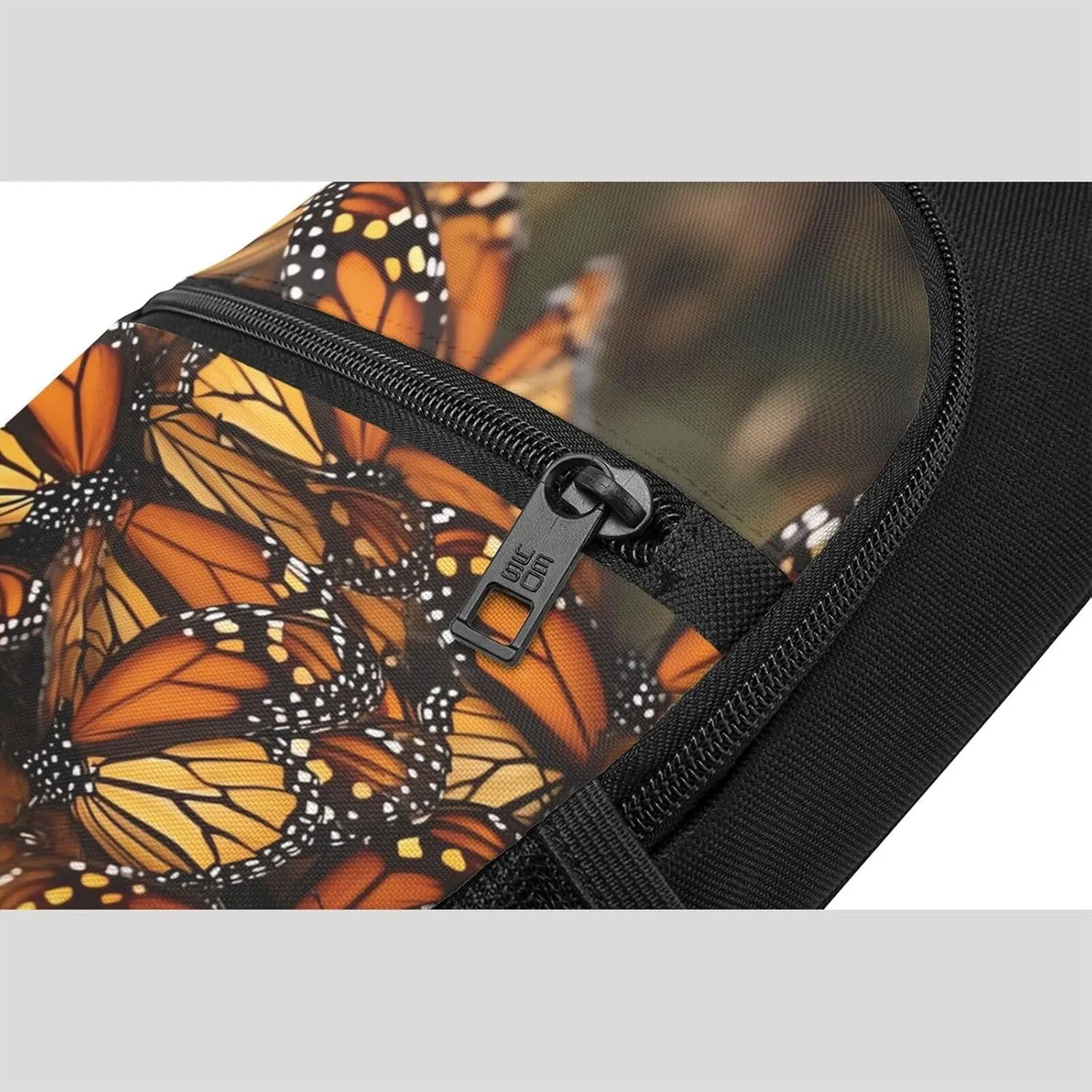 Crossbody Sling Backpack Sling Bag for Men Women Cross Chest Bag Shoulder Bag Monarch Butterflies Travel Hiking Daypack
